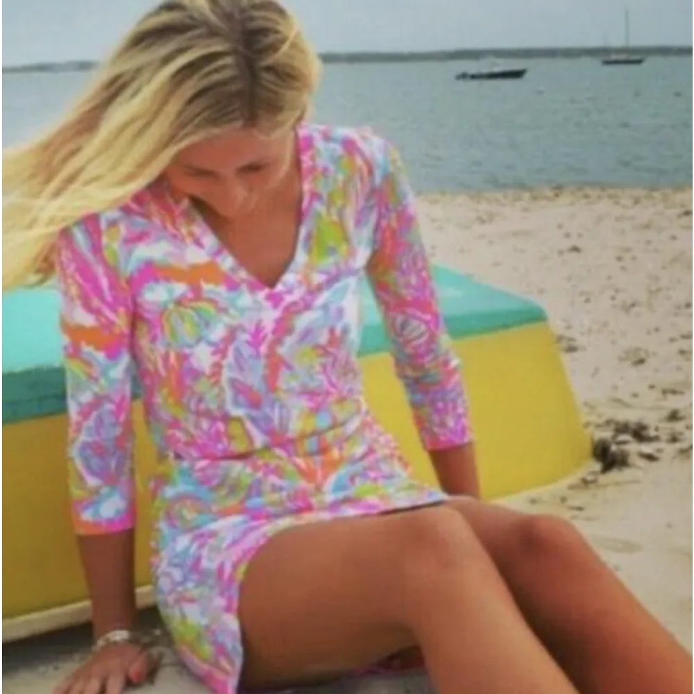 Lilly Pulitzer The Christie Dress in Scuba to Cuba SzM - Picture 2 of 7
